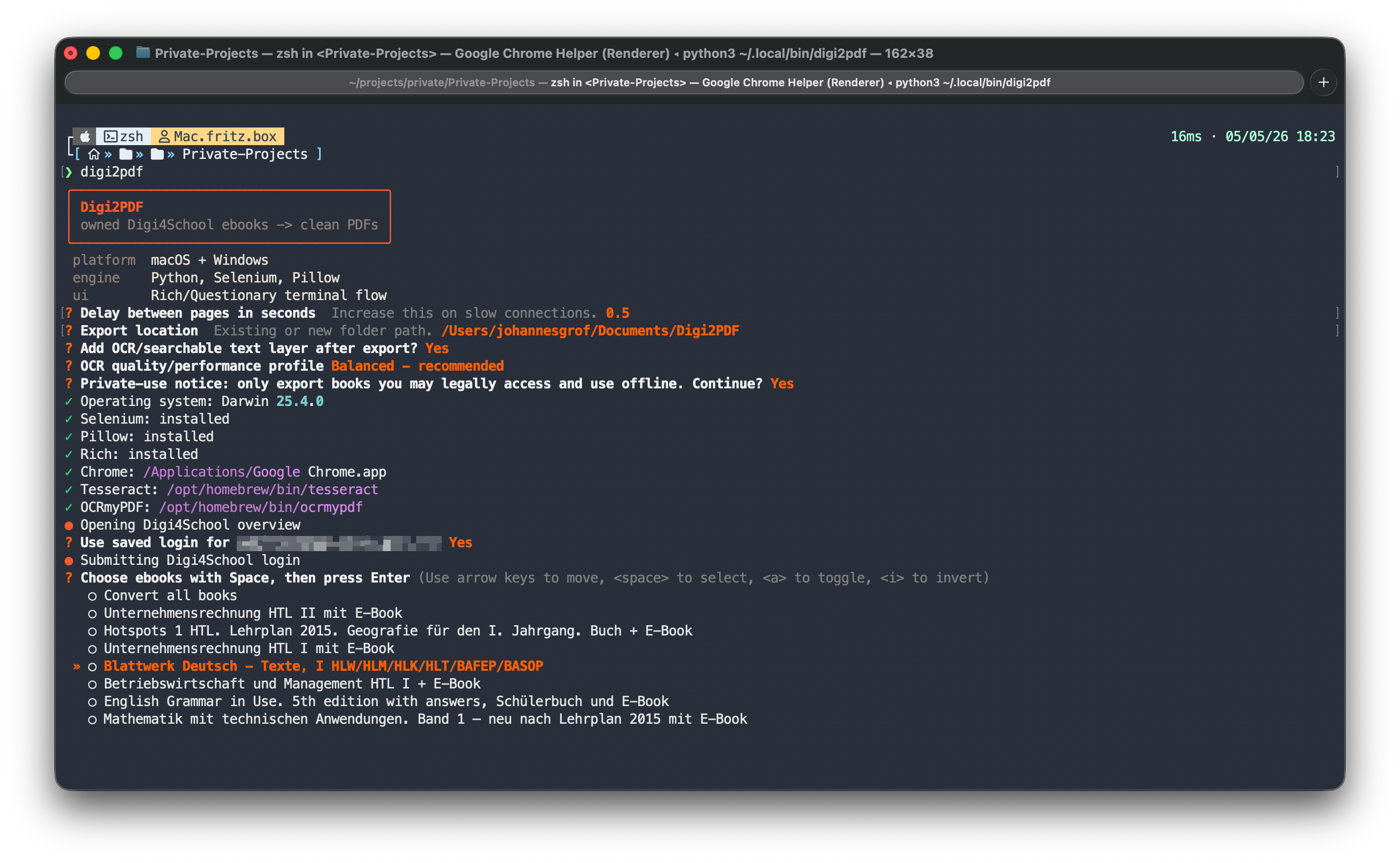 Digi2PDF terminal workflow